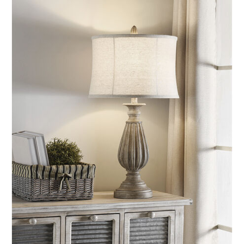 Signature 29 inch 100 watt Brown with Black Tint Table Lamp Portable Light