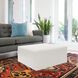 Universal 18 inch White Ottoman, 36in Square, The Avanti Collection