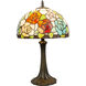 East Cape 19.5 inch 75.00 watt Antique Bronze Tiffany Table Lamp Portable Light