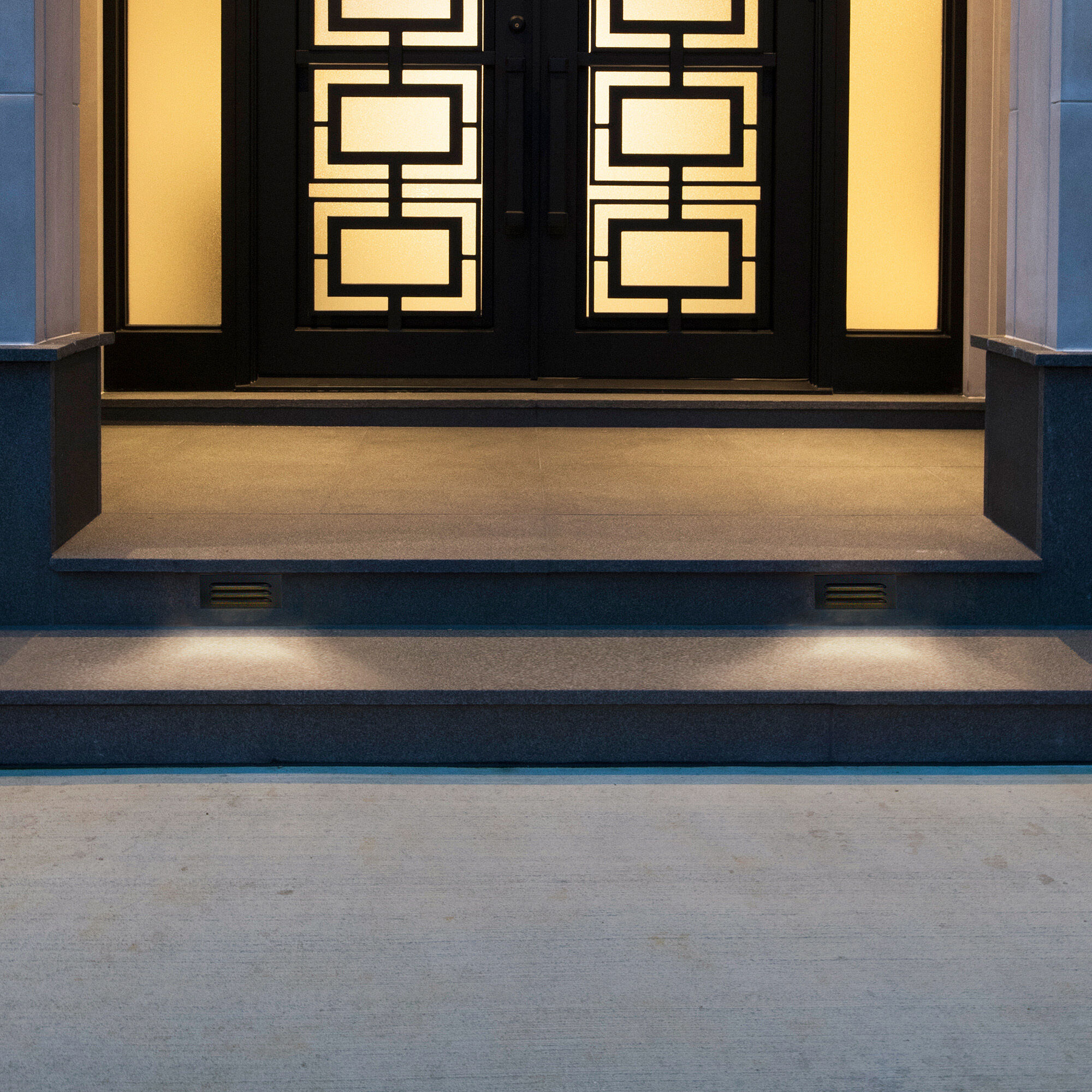 Tyler 12 8 watt Black Step and Wall Lighting in 3000K, WAC Landscape