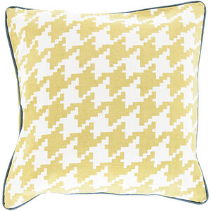 Houndstooth 20 inch Lime, Navy, Cream Pillow Kit