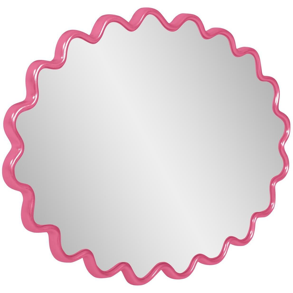 Cloud 36 X 24 inch Hot Pink Mirror