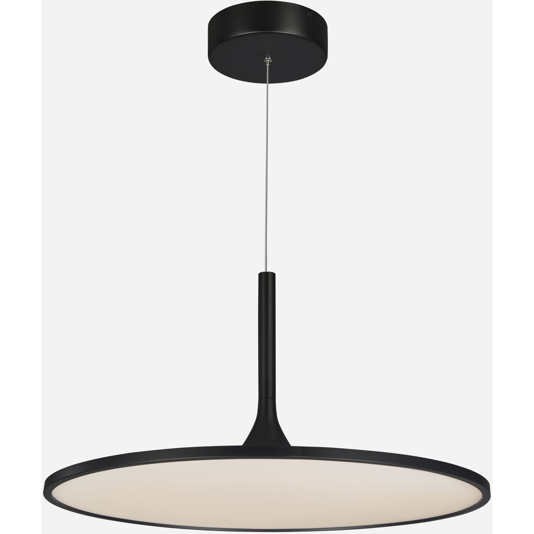 Salm 24 inch Black Pendant/Chandelier Ceiling Light