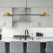 Alora Mood Ashford 2 Light 57.5 inch Brushed Gold Linear Pendant Ceiling Light