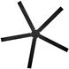 Vento 60 inch Matte Black Smart Fan