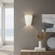 Rockford 1 Light 7 inch Brontourage and Travertine Wall Sconce Wall Light