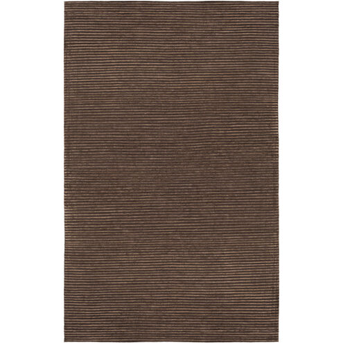 Mugal 132 X 96 inch Dark Brown Rug