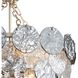 Cascada 8 Light 20.13 inch Aegean Silver Pendant Ceiling Light in Smoke Plated Glass, 3 Tier