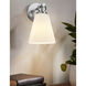 Fusion Collection - Bolzano Family 1 Light 6 inch Brushed Nickel and Opal Wall Sconce Wall Light, EVOLV