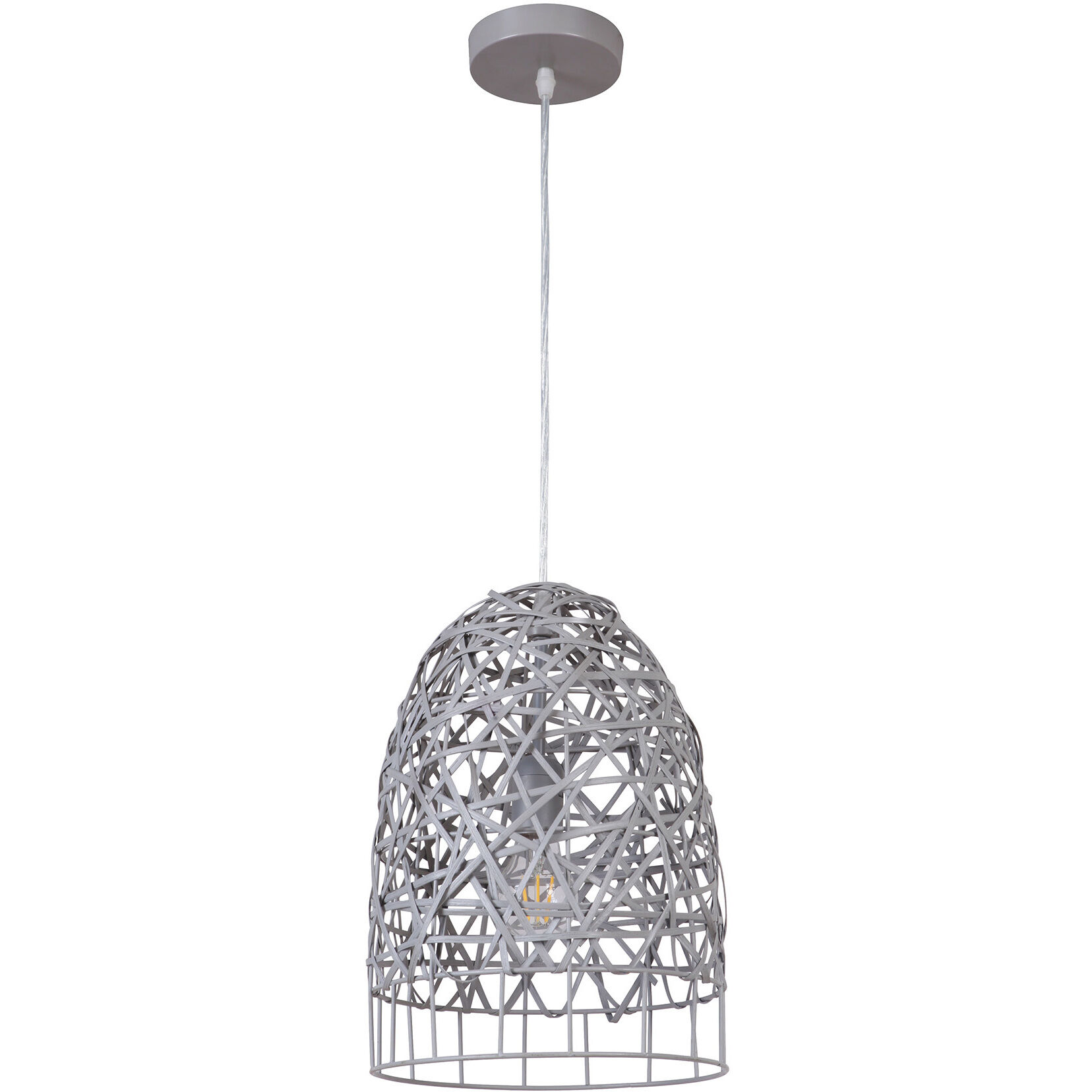 Bejamin 1 Light 9.88 inch Steel Gray Pendant Ceiling Light