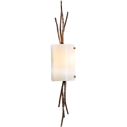 Ironwood 1 Light 5.5 inch Matte Black Cover Sconce Wall Light, Thistle