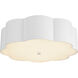 Alora Mood Blossom 3 Light 14.13 inch Antique White Flush Mount Ceiling Light