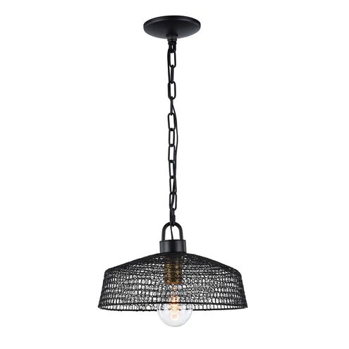 Urban 1 Light 13 inch Dark Bronze Pendant Ceiling Light