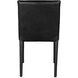 Newton Ebony Black Leather Dining Chair