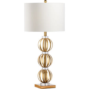 Town Square 33 inch 100.00 watt Metallic Gold/Clear Table Lamp Portable Light 
