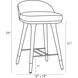 Walsh 29 inch Black Counter Stool