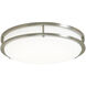 EnviroLite LED 14 inch Brushed Nickel Flush Mount Ceiling Light