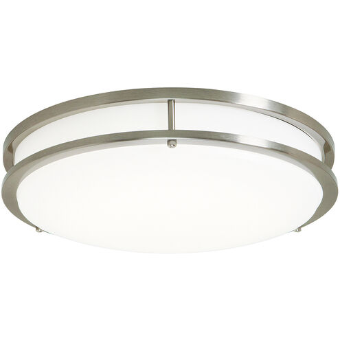 EnviroLite LED 14 inch Brushed Nickel Flush Mount Ceiling Light