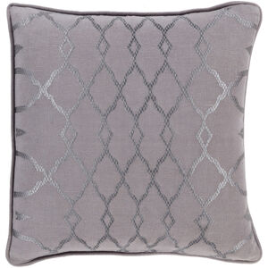 Lydia 18 inch Charcoal, Medium Gray Pillow Kit