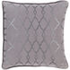 Lydia 18 inch Charcoal, Medium Gray Pillow Kit