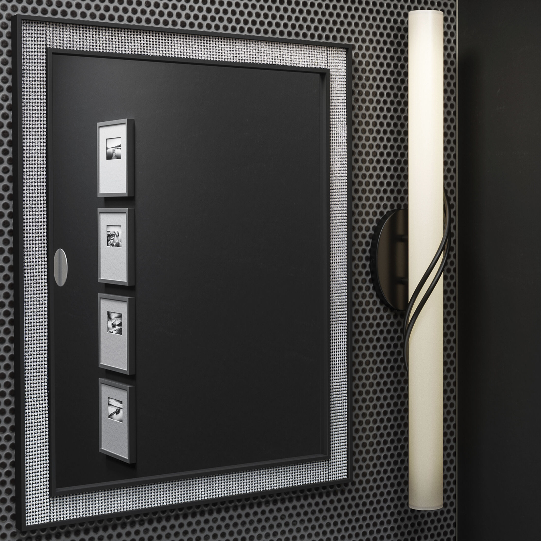 Serenade 32 inch Matte Black Bath Light Wall Light