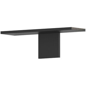 Base 1 Light 16 inch Textured Black Wall Sconce Wall Light