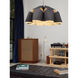 Victoria 29.5 inch Ebony Pendant Ceiling Light in Ebony/Ash