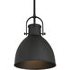 London 1 Light 9 inch Matte Black Pendant Ceiling Light