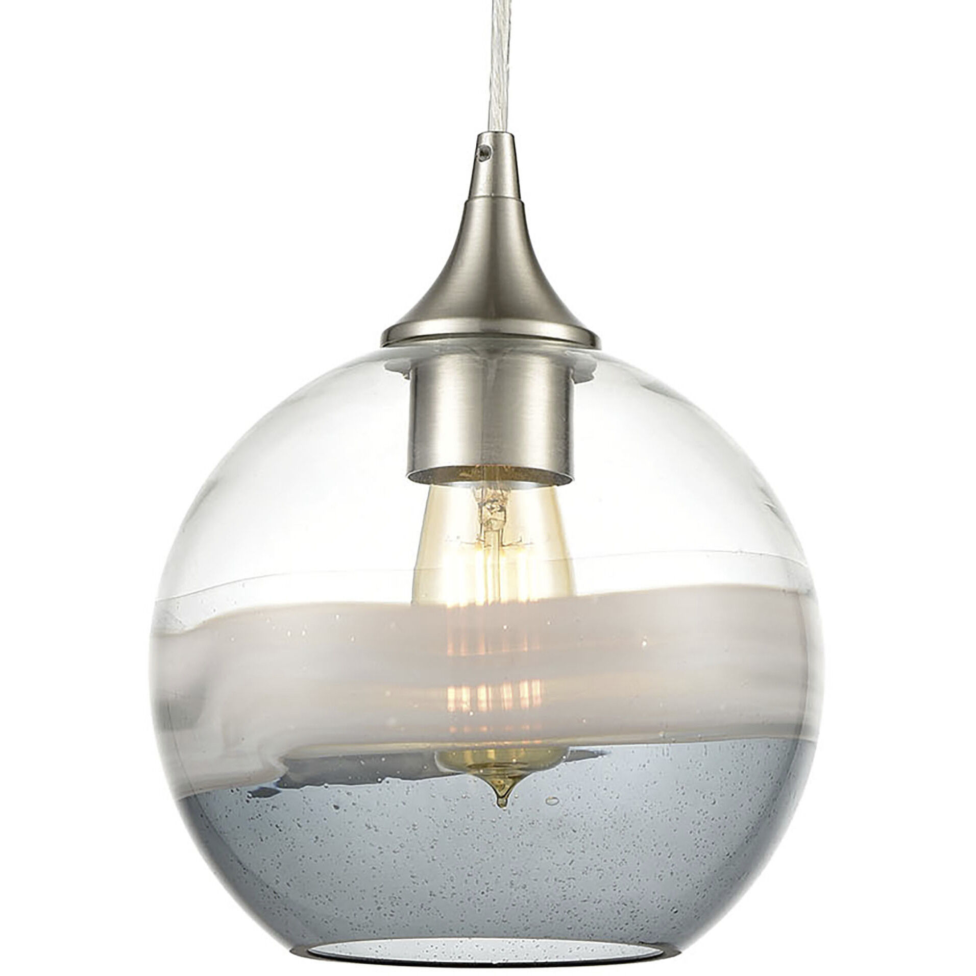 Sutter Creek 1 Light 8 inch Satin Nickel Mini Pendant Ceiling Light