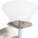 Tremolo 2 Light 7.75 inch Brushed Nickel and Polished Nickel Vanity Light Wall Light