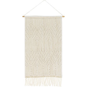 Amare Ivory Wall Hanging, Rectangle