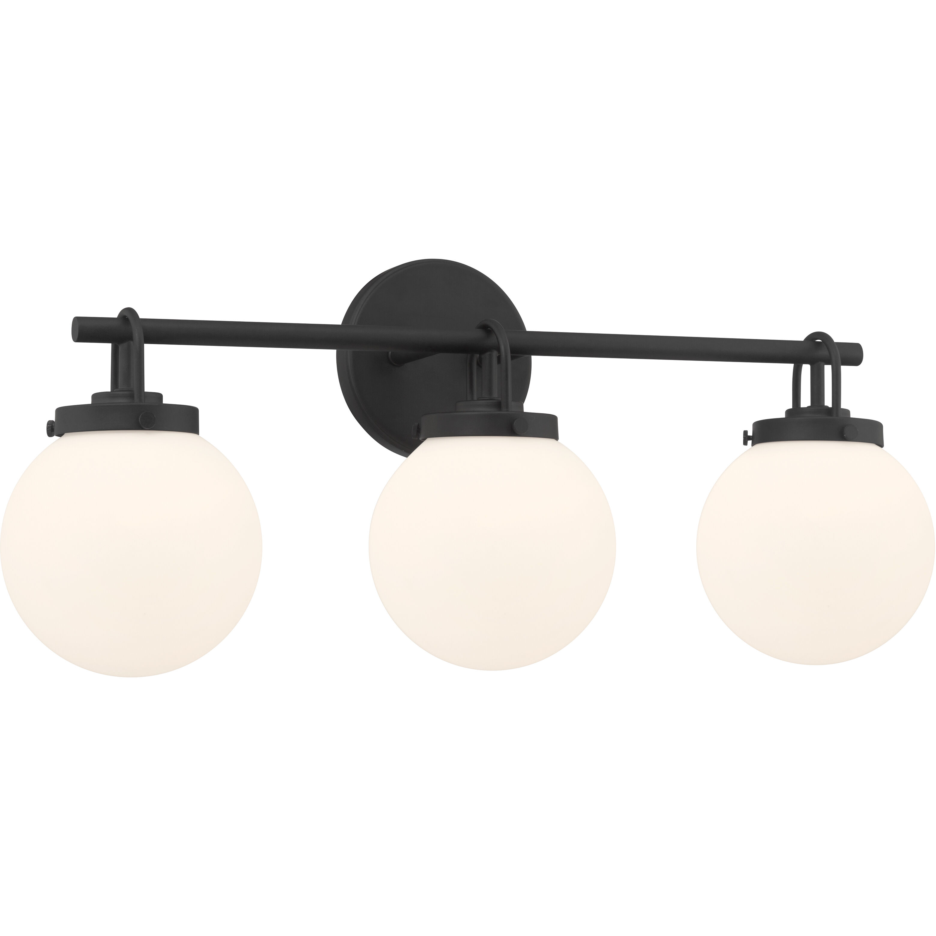 Ortesa 3 Light 24 inch Dark Matte Black Vanity Wall Light