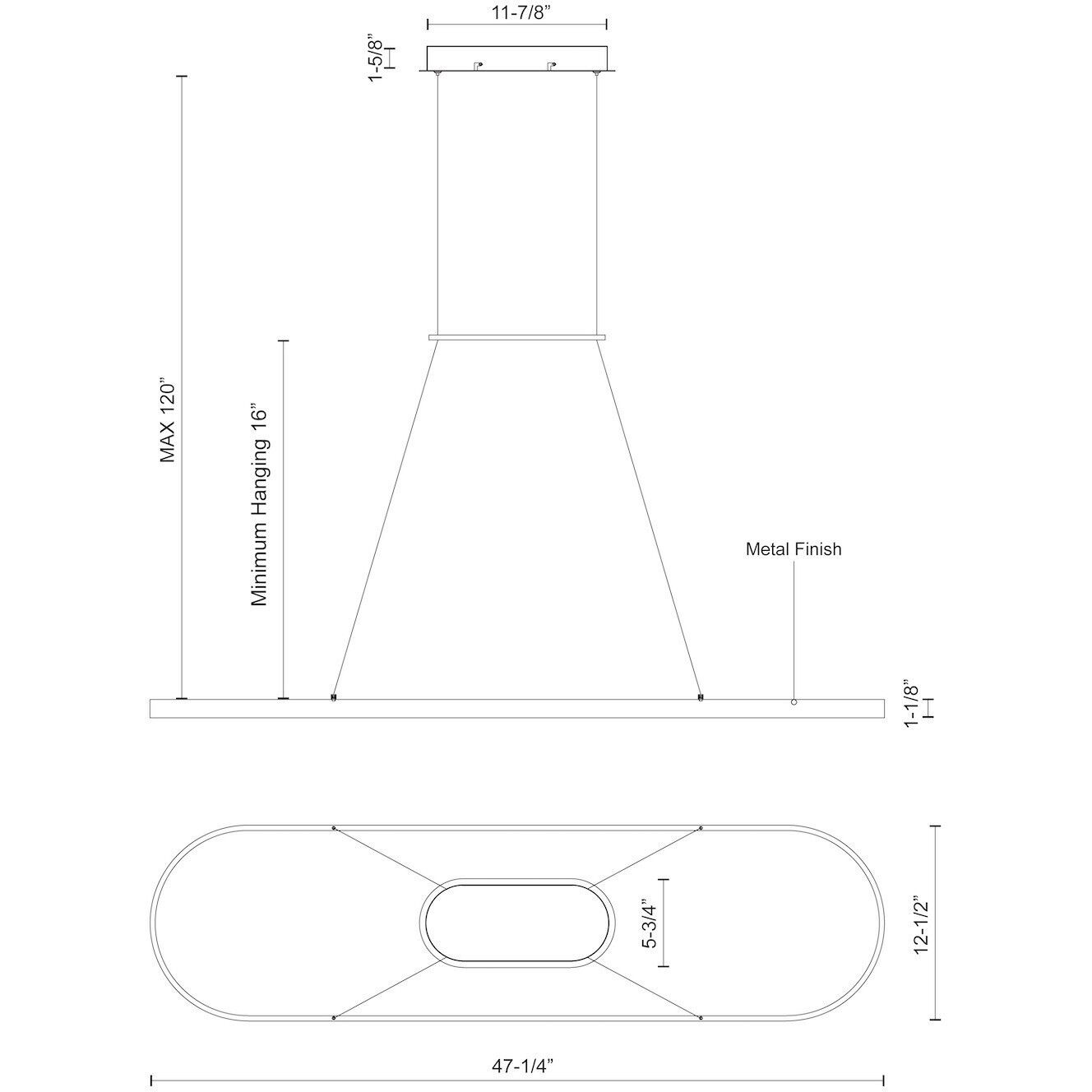 Eerie Pendant Ceiling Light in Black