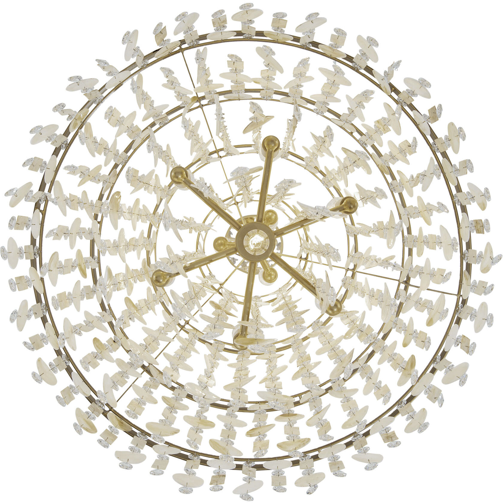 Kalani 10 Light 28 inch French Gold Chandelier Ceiling Light, Smithsonian Collaboration