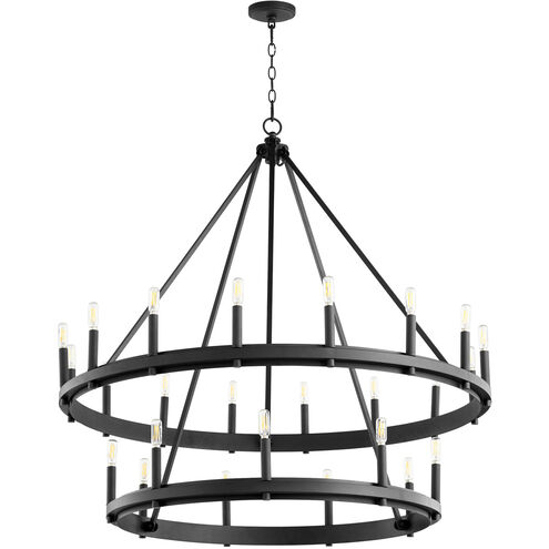 Aura 25 Light 42 inch Noir Chandelier Ceiling Light