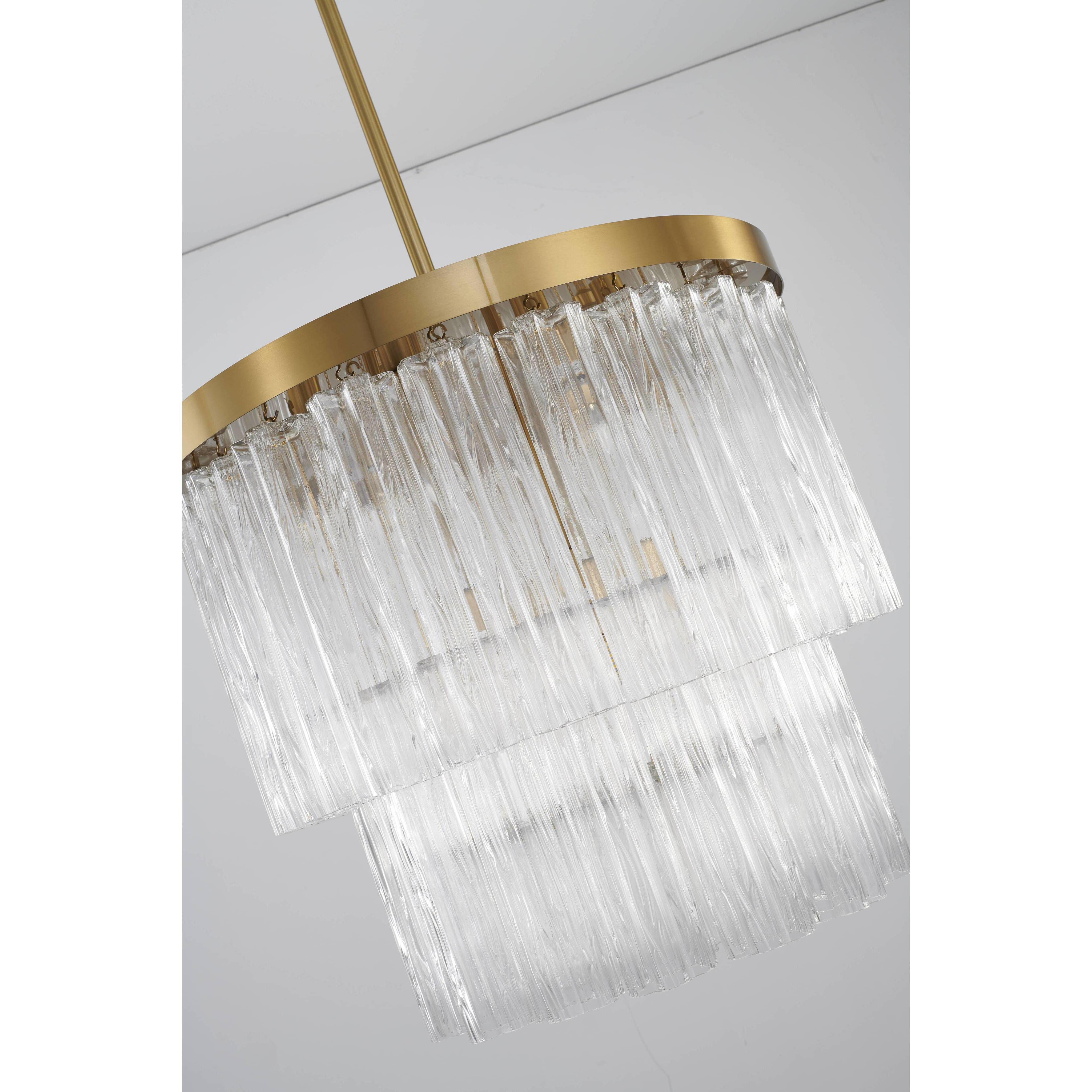 Canada 12 Light 24 inch Satin Brass Chandelier Ceiling Light