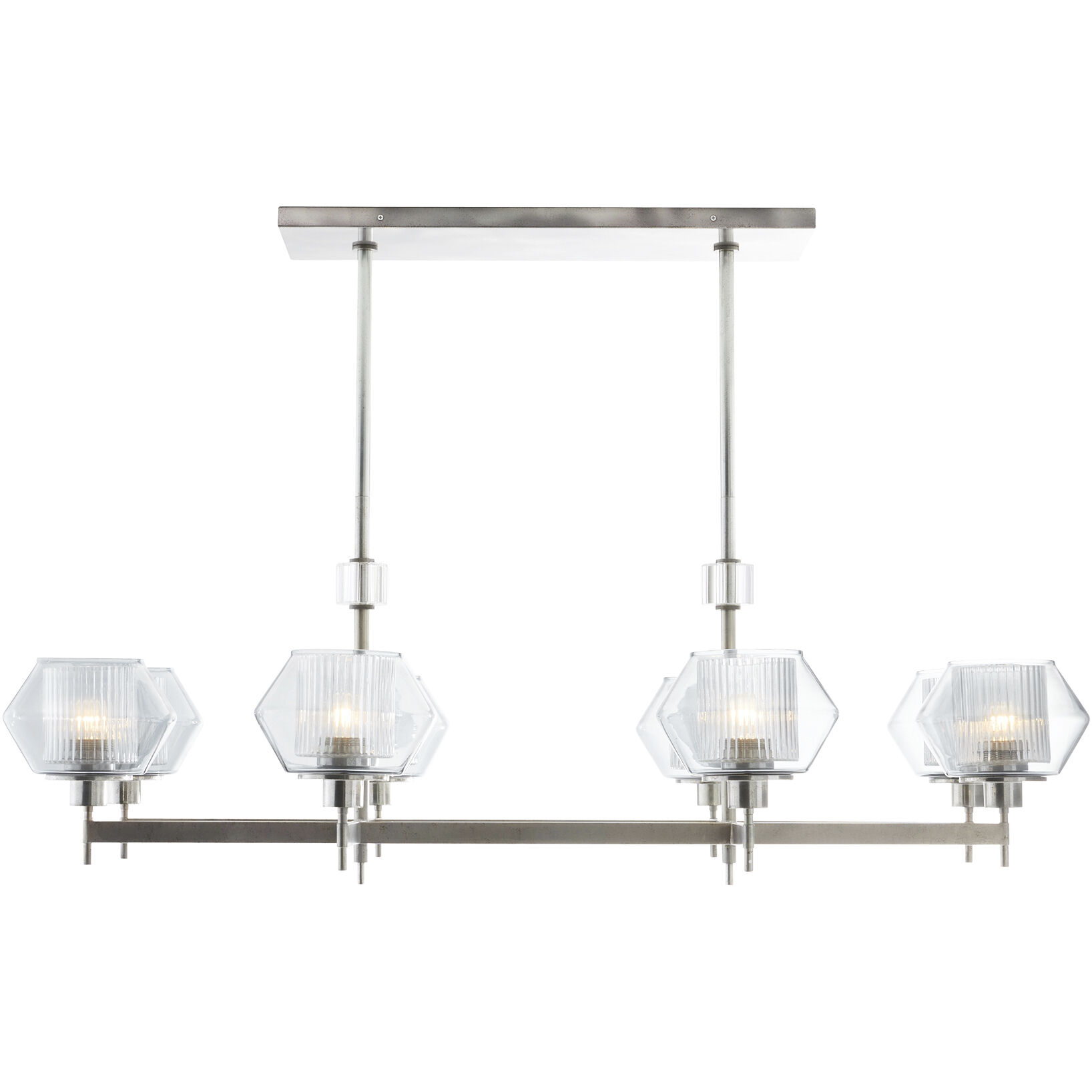 Holm 8 Light 50 inch Pewter Chandelier Ceiling Light