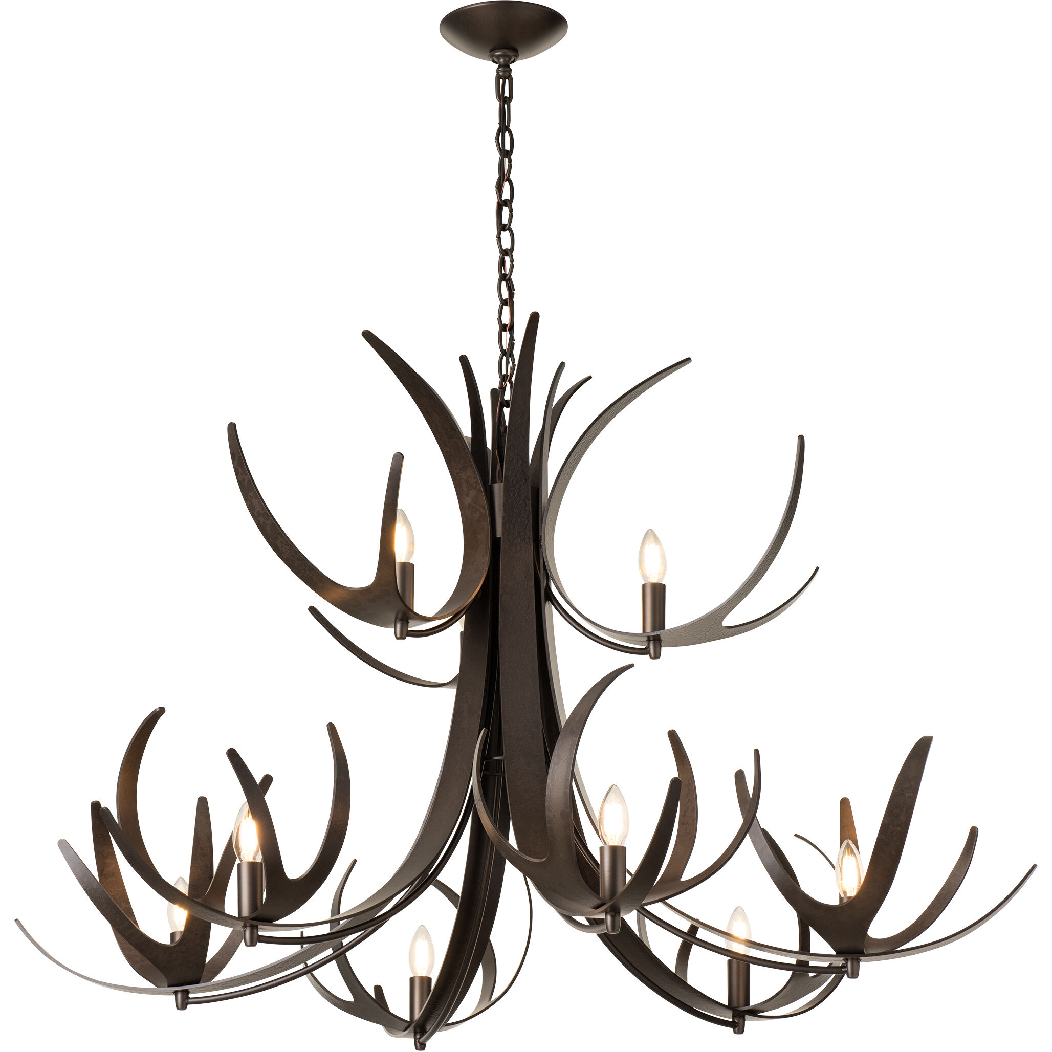 Caribou 9 Light 49.1 inch Dark Smoke Chandelier Ceiling Light