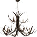 Caribou 9 Light 49.1 inch Dark Smoke Chandelier Ceiling Light