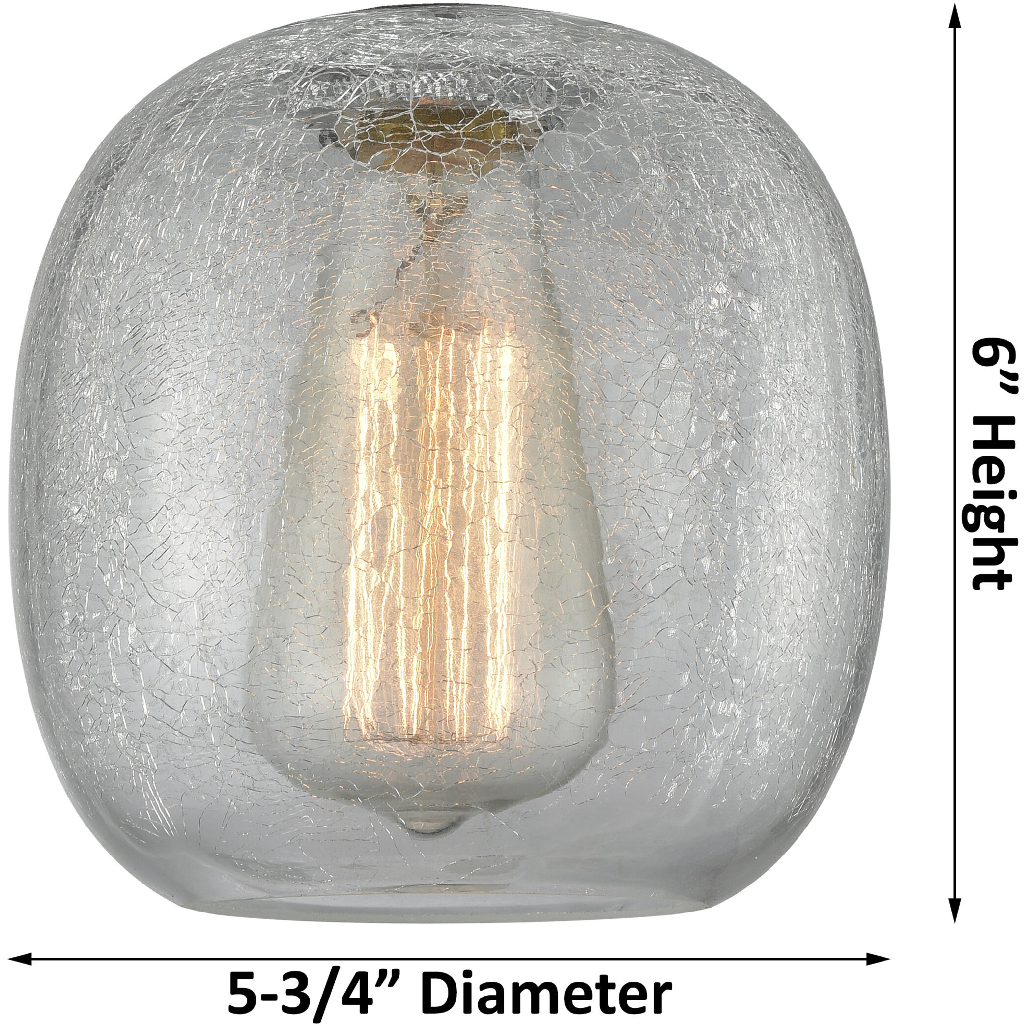 Belfast Sconce Wall Light in Satin Gold, Clear Crackle