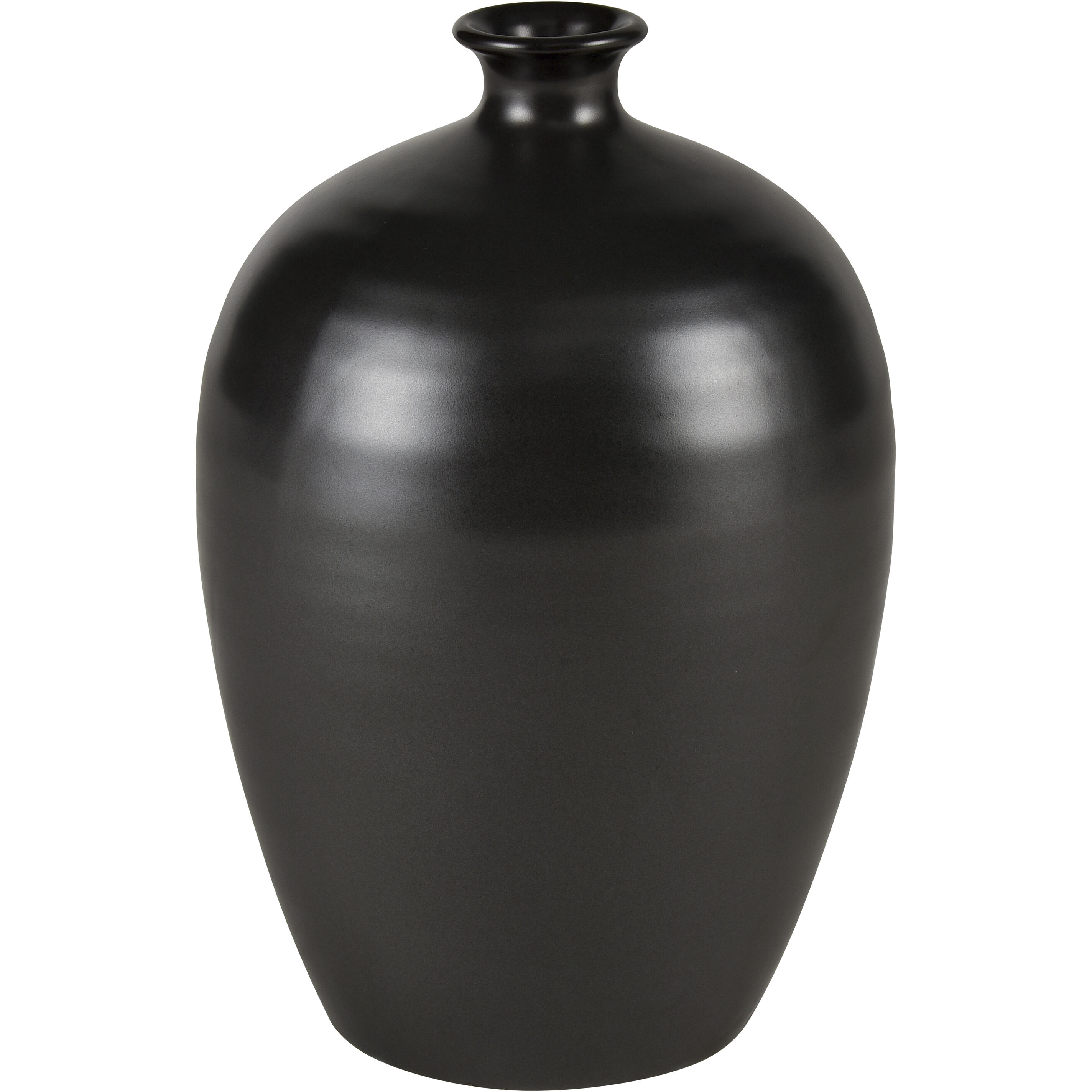 Faye 12 X 8 inch Vase in Black