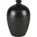 Faye 12 X 8 inch Vase in Black