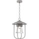 Erlenmeyer 1 Light 12.1 inch Coastal Burnished Steel Outdoor Pendant