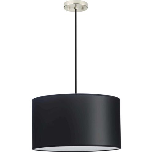 Markor 3 Light 18.12 inch Brushed Nickel/Matte Black/Vintage Brass Drum Pendant Ceiling Light