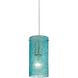 Ice Fragments 1 Light 5 inch Satin Nickel Mini Pendant Ceiling Light