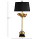 Metamorphosis 32 inch 150 watt Antique Brass and Black Table Lamp Portable Light