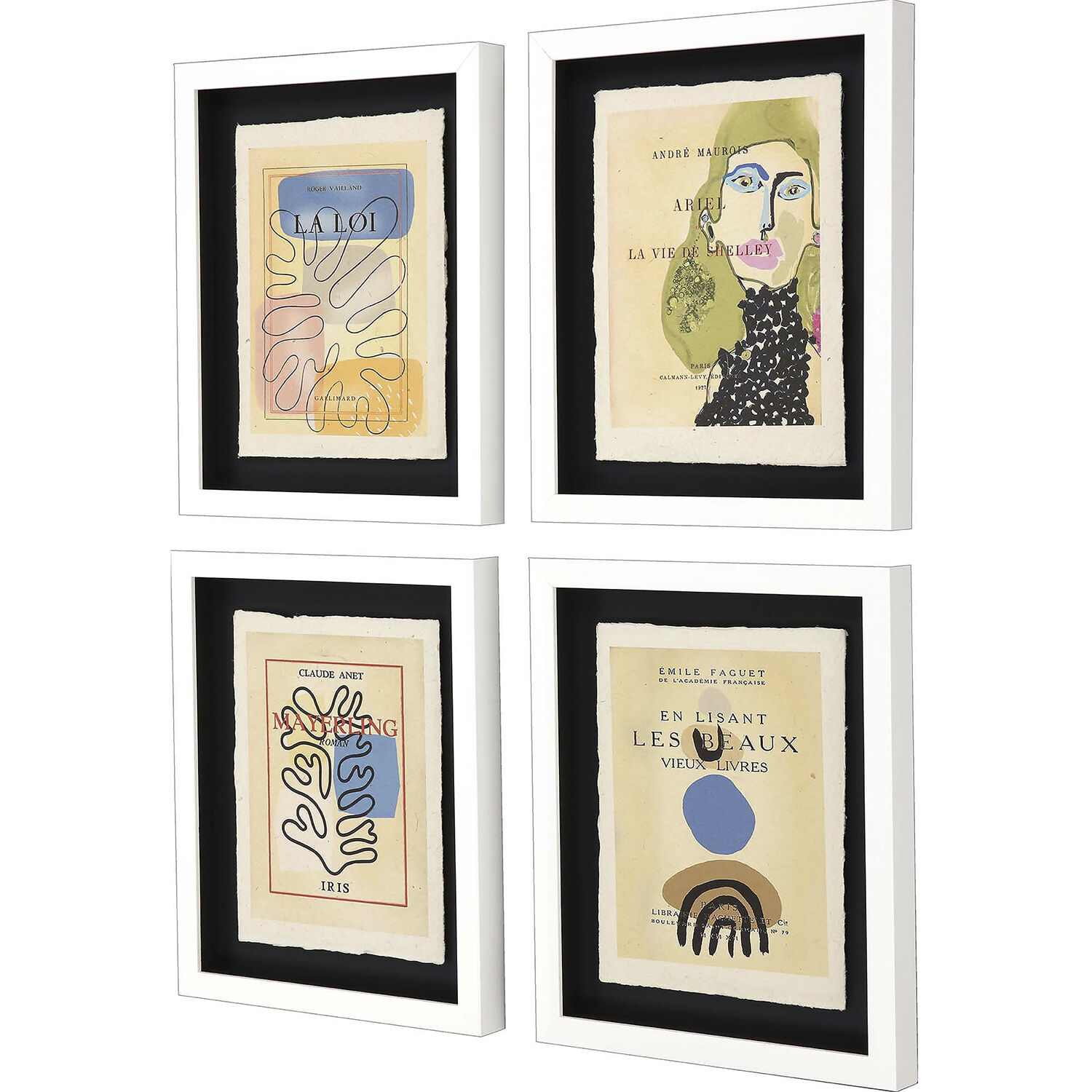 Lepal Multi and Beige and Red and Blue Framed Art