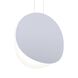 Malibu Discs LED 18 inch Dove Gray Pendant Ceiling Light in Standard Suspension