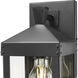 Yates 1 Light 13.75 inch Powder Coated Black Outdoor Wall Sconce
