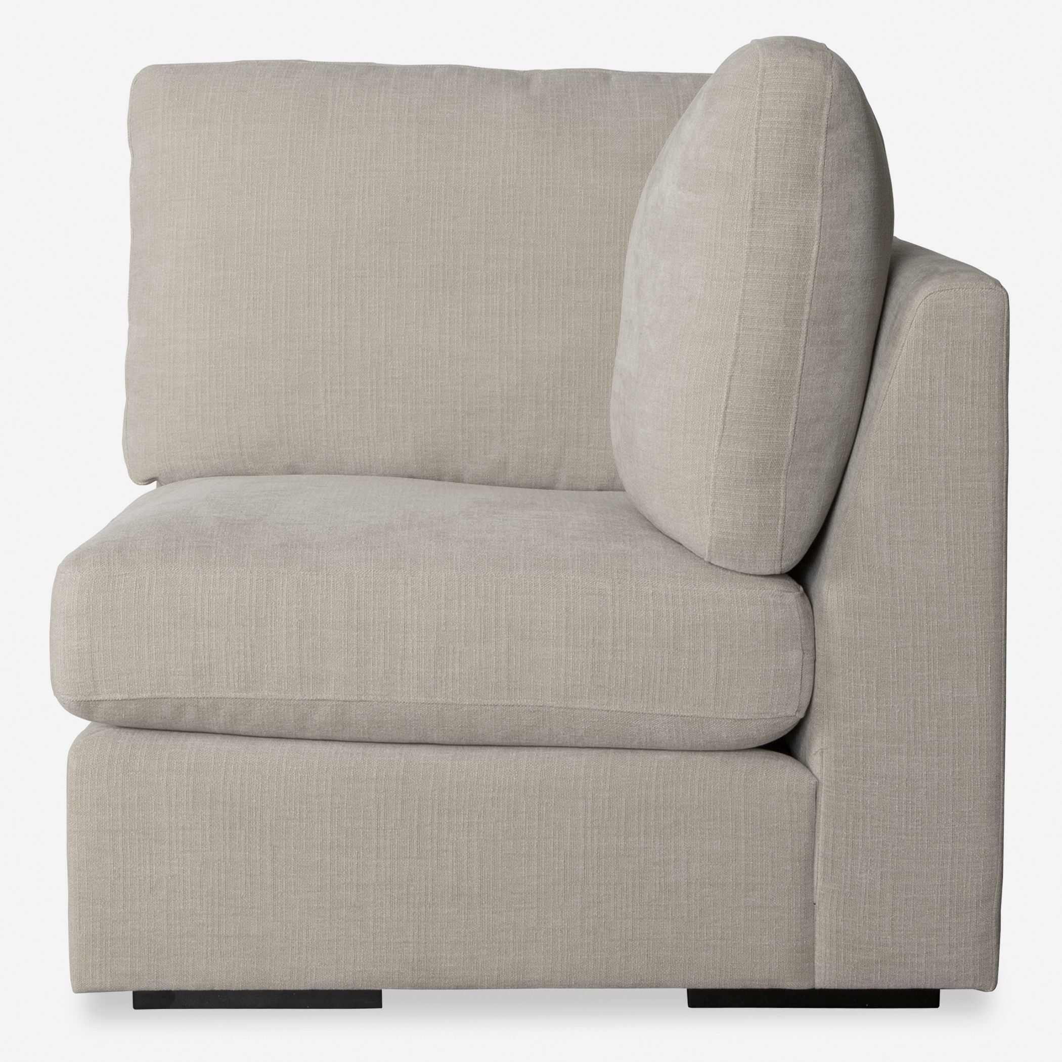 Refuge Light Sand Polyester Sofa, Corner